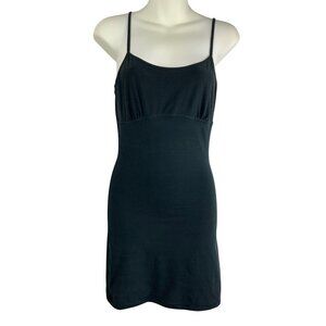 Spanx  shapewear spagettie straps form fitting compress  tank dress black med